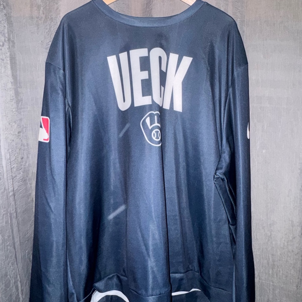 Men's Navy Long-Sleeve Jersey with Team Graphic